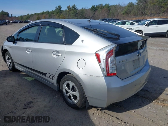 2012 Toyota Prius One with VIN JTDKN3DU5C5465132, listed as a IAAI auction lot 41919049 with 269,080 mi miles. Bid and sale history available at carsss.com. Image 3.