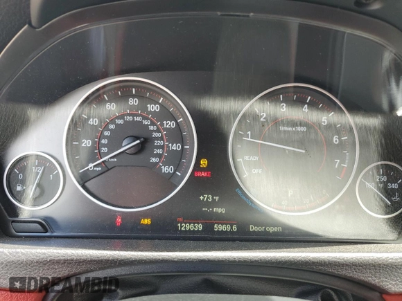 2017 BMW 4 Series 430i with VIN WBA4F7C5XHG437682, listed as a Copart auction lot 56781835 with 129,639 mi miles and Salvage title. Bid and sale history available at DreamBid. Image 9.