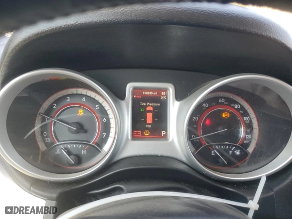2014 Dodge Journey SE with VIN 3C4PDCAB0ET268285, listed as a Copart auction lot 52339905 with 138,835 mi miles and Clean Title. Bid and sale history available at carsss.com. Image 9.