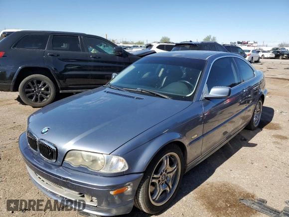 2002 BMW 3 Series 330Ci with VIN WBABN53492PH00566, listed as a Copart auction lot 80041414 with Not Provided miles and Clean Title. Bid and sale history available at carsss.com. Image 1.