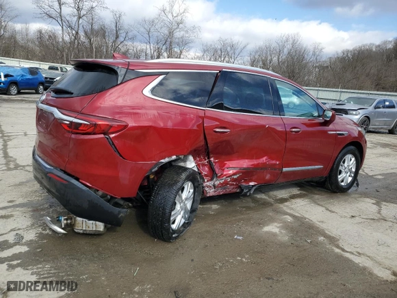 2020 Buick Enclave Essence with VIN 5GAEVAKW6LJ328876, listed as a Copart auction lot 44126945 with 57,222 mi miles and Salvage Title. Bid and sale history available at carsss.com. Image 3.