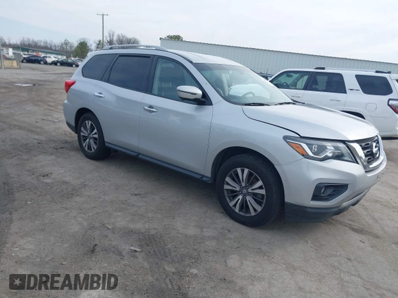 2018 Nissan Pathfinder SV z VIN 5N1DR2MM2JC602264, wystawiony jako IAAI lot #41536689 z przebiegiem 193 225 mil mil oraz . Historia ofert i sprzedaży dostępna na DreamBid. Obrazek 1.