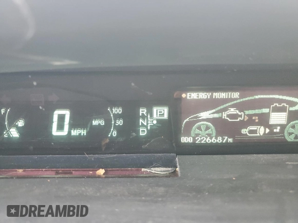 2011 Toyota Prius I z VIN JTDKN3DU2B1361896, wystawiony jako Copart lot #58663605 z przebiegiem 226 687 mil mil oraz Czysty tytuł • Clean title. Historia ofert i sprzedaży dostępna na DreamBid. Obrazek 9.