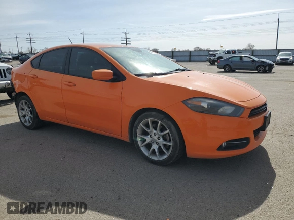 2013 Dodge Dart SXT with VIN 1C3CDFBA7DD310532, listed as a Copart auction lot 49890035 with 202,155 mi miles and Salvage Title. Bid and sale history available at DreamBid. Image 4.