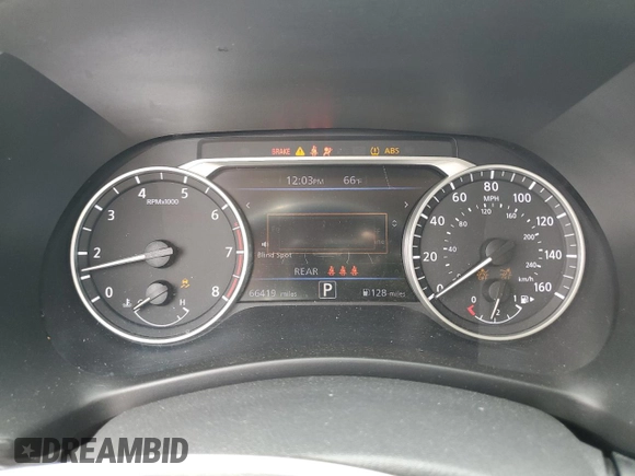 2021 Nissan Sentra SV with VIN 3N1AB8CV4MY206067, listed as a Copart auction lot 54096775 with 66,419 mi miles and Clean Title. Bid and sale history available at DreamBid. Image 9.