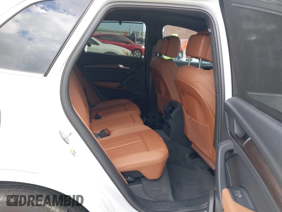 2023 Audi Q5 S line Premium Plus with VIN WA1EABFY3P2122520, listed as a IAAI auction lot 42179826 with 23,020 mi miles and . Bid and sale history available at DreamBid. Image 8.