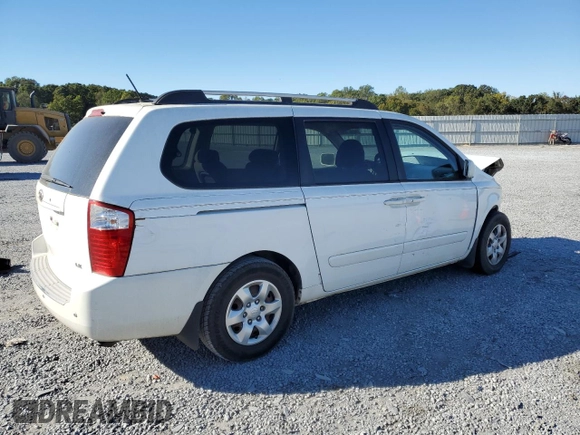 2009 Kia Sedona LX with VIN KNDMB233X96275253, listed as a Copart auction lot 75647264 with 202,841 mi miles and Salvage Title. Bid and sale history available at carsss.com. Image 3.