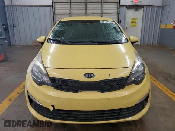 2016 Kia Rio LX with VIN KNADM4A34G6658799, listed as a Copart auction lot 50354285 with 134,091 mi miles and Salvage Title. Bid and sale history available at DreamBid. Image 5.