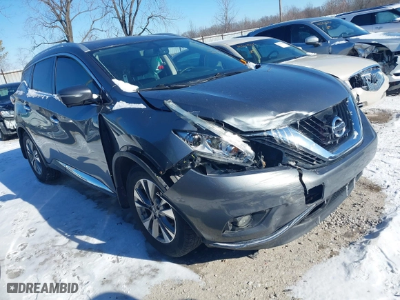 2015 Nissan Murano S with VIN 5N1AZ2MH0FN248486, listed as a IAAI auction lot 41362472 with 173,510 mi miles. Bid and sale history available at carsss.com. Image 1.