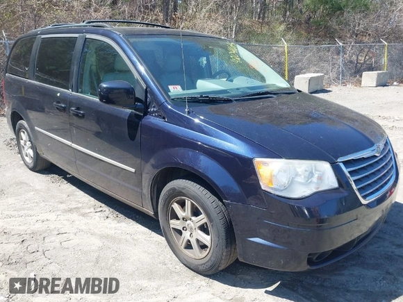 2010 Chrysler Town & Country Touring with VIN 2A4RR5DX1AR267330, listed as a IAAI auction lot 42041615 with 179,171 mi miles. Bid and sale history available at carsss.com. Image 1.