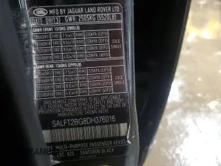2013 Land Rover LR2 HSE Lux с VIN SALFT2BG8DH376016, выставлен на аукционе Copart как лот 78887764 с пробегом 66 413 миль миль и Списание • Salvage title. История ставок и продаж доступна на DreamBid. Изображение 13.