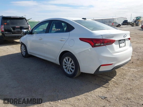 2022 Hyundai Accent SE with VIN 3KPC24A60NE190169, listed as a IAAI auction lot 41521911 with 22,089 mi miles and . Bid and sale history available at carsss.com. Image 3.