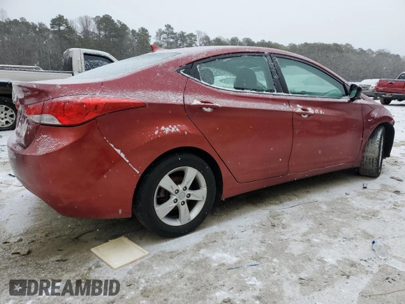 2013 Hyundai Elantra GLS with VIN 5NPDH4AE8DH452007, listed as a Copart auction lot 45407685 with 160,345 mi miles and Clean title. Bid and sale history available at DreamBid. Image 3.