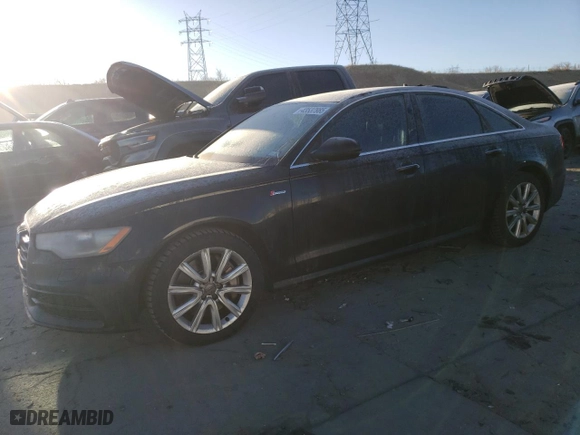 2015 Audi A6 3.0T Premium Plus with VIN WAUFGAFC2FN014598, listed as a Copart auction lot 43537985 with 102,304 mi miles and Salvage Title. Bid and sale history available at carsss.com. Image 1.