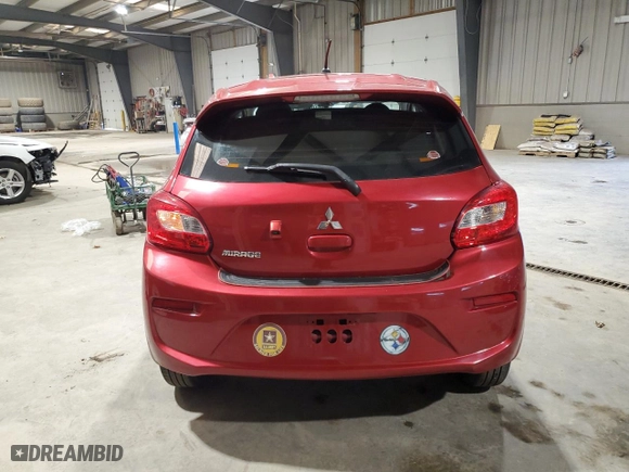 2020 Mitsubishi Mirage ES with VIN ML32A3HJ4LH005750, listed as a Copart auction lot 50010435 with 18,770 mi miles and Salvage Title. Bid and sale history available at carsss.com. Image 6.