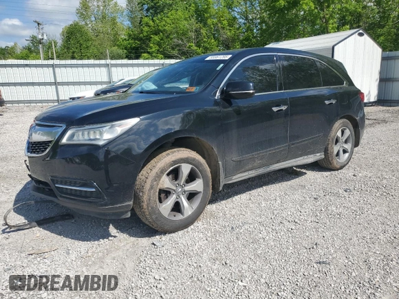 2014 Acura MDX with VIN 5FRYD4H22EB011268, listed as a Copart auction lot 55961295 with 203,478 mi miles and Salvage title. Bid and sale history available at DreamBid. Image 1.