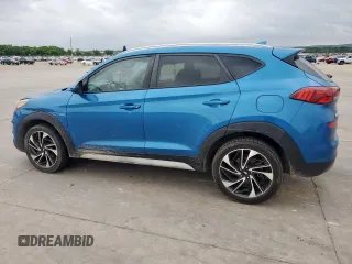 2019 Hyundai Tucson Sport z VIN KM8J33AL5KU861199, wystawiony jako Copart lot #55126555 z przebiegiem 75 432 mil mil oraz Szkoda całkowita • Salvage title. Historia ofert i sprzedaży dostępna na DreamBid. Obrazek 2.
