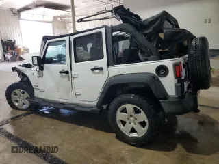 2016 Jeep Wrangler Unlimited Freedom with VIN 1C4BJWDG8GL179946, listed as a Copart auction lot 56891105 with Not provided miles and Salvage title. Bid and sale history available at DreamBid. Image 2.