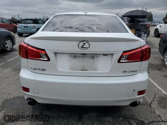 2010 Lexus IS 250 with VIN JTHBF5C20A5125178, listed as a Copart auction lot 55769825 with 190,247 mi miles and Clean title. Bid and sale history available at DreamBid. Image 6.