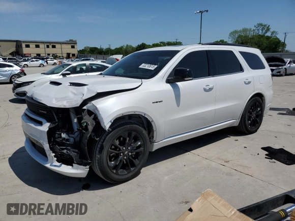2020 Dodge Durango R/T with VIN 1C4SDHCTXLC441560, listed as a Copart auction lot 53210615 with 70,311 mi miles and Salvage title. Bid and sale history available at DreamBid. Image 1.