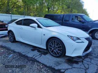 2015 Lexus RC 350 F Sport with VIN JTHHE5BC3F5002960, listed as a Copart auction lot 52121175 with 5,505 mi miles and Salvage title. Bid and sale history available at DreamBid. Image 4.