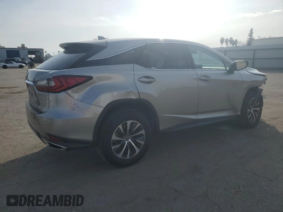 2021 Lexus RX with VIN 2T2AZMDA9MC276303, listed as a Copart auction lot 43736155 with 48,835 mi miles and Salvage Title. Bid and sale history available at carsss.com. Image 3.