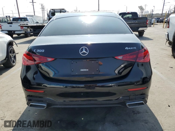 2024 Mercedes-Benz C 300 z VIN W1KAF4HB2RR190933, wystawiony jako Copart lot #62954185 z przebiegiem 2 745 mil mil oraz Szkoda całkowita • Salvage title. Historia ofert i sprzedaży dostępna na DreamBid. Obrazek 6.