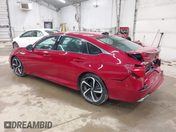 2022 Honda Accord Sedan Sport SE with VIN 1HGCV1F47NA033174, listed as a IAAI auction lot 41956921 with 45,560 mi miles. Bid and sale history available at carsss.com. Image 3.