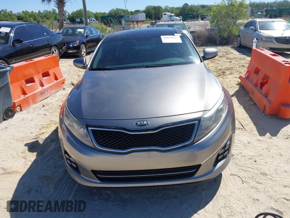 2015 Kia Optima SX Turbo with VIN 5XXGR4A63FG384894, listed as a IAAI auction lot 41843637 with 101,364 mi miles and . Bid and sale history available at DreamBid. Image 6.