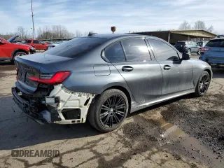 2020 BMW 3 Series M340i xDrive with VIN WBA5U9C02LFH17348, listed as a Copart auction lot 45452545 with 56,869 mi miles and Salvage Title. Bid and sale history available at DreamBid. Image 3.