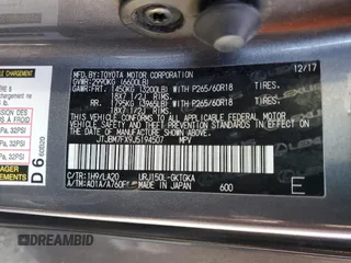 2018 Lexus GX 460 with VIN JTJBM7FX9J5194507, listed as a Copart auction lot 61081495 with 88,850 mi miles and Salvage title. Bid and sale history available at DreamBid. Image 14.