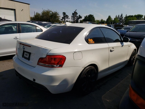 2011 BMW 1 Series 135i with VIN WBAUC9C53BVM09195, listed as a Copart auction lot 65192454 with 147,049 mi miles and Salvage Title. Bid and sale history available at carsss.com. Image 3.