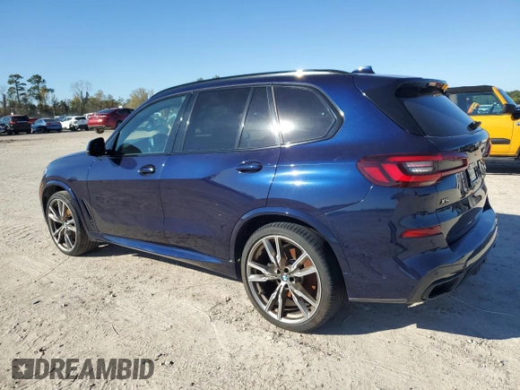 2021 BMW X5 M50i with VIN 5UXJU4C06M9F06155, listed as a Copart auction lot 86296724 with 59,608 mi miles and Salvage Title. Bid and sale history available at carsss.com. Image 2.