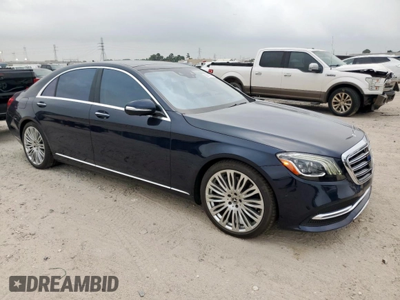 2020 Mercedes-Benz S 560 z VIN W1KUG8DB1LA586803, wystawiony jako Copart lot #55816675 z przebiegiem 55 539 mil mil oraz Nie do naprawy • Non repairable. Historia ofert i sprzedaży dostępna na DreamBid. Obrazek 4.