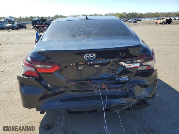 2021 Toyota Camry Hybrid LE with VIN 4T1C31AK7MU546556, listed as a Copart auction lot 45328755 with 135,524 mi miles and Salvage Title. Bid and sale history available at carsss.com. Image 6.