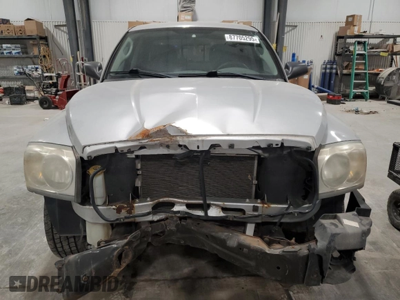 2006 Dodge Dakota SLT with VIN 1D7HW48K16S704158, listed as a Copart auction lot 87705295 with 90,958 mi miles and Salvage Title. Bid and sale history available at carsss.com. Image 5.