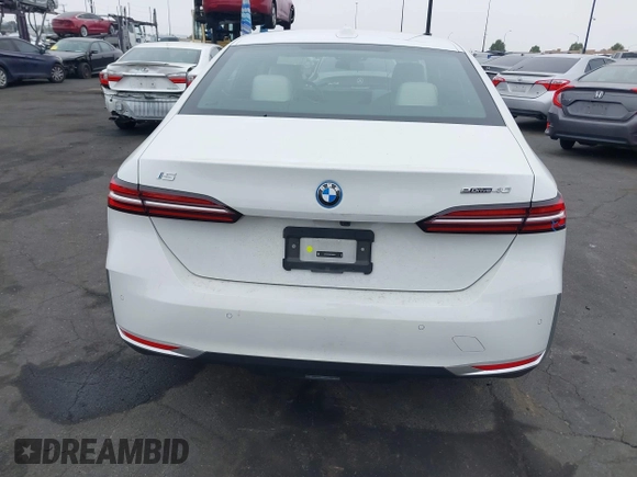 2024 BMW i5 eDrive40 with VIN WBY33FK03RCR99079, listed as a IAAI auction lot 42028540 with 28,827 mi miles and . Bid and sale history available at DreamBid. Image 16.