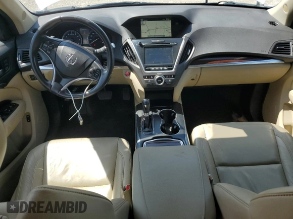 2015 Acura MDX Technology with VIN 5FRYD4H46FB004987, listed as a Copart auction lot 62173925 with 236,359 mi miles and Salvage title. Bid and sale history available at DreamBid. Image 8.