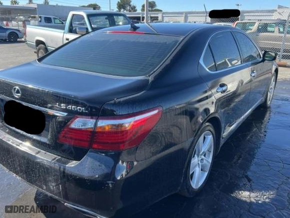2010 Lexus LS 460 L with VIN JTHGL5EF3A5041662, listed as a Copart auction lot 44844355 with NaN miles and Clean Title. Bid and sale history available at carsss.com. Image 4.