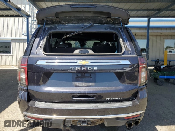 2023 Chevrolet Tahoe Premier with VIN 1GNSCSKD8PR322118, listed as a Copart auction lot 54268274 with 9,627 mi miles and Non Repairable. Bid and sale history available at carsss.com. Image 6.