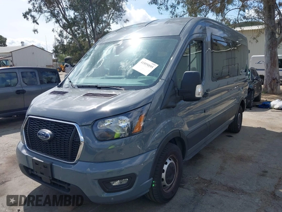 2023 Ford Transit Passenger XL with VIN 1FBAX2C82PKB58582, listed as a IAAI auction lot 41898895 with 16,416 mi miles and . Bid and sale history available at DreamBid. Image 22.