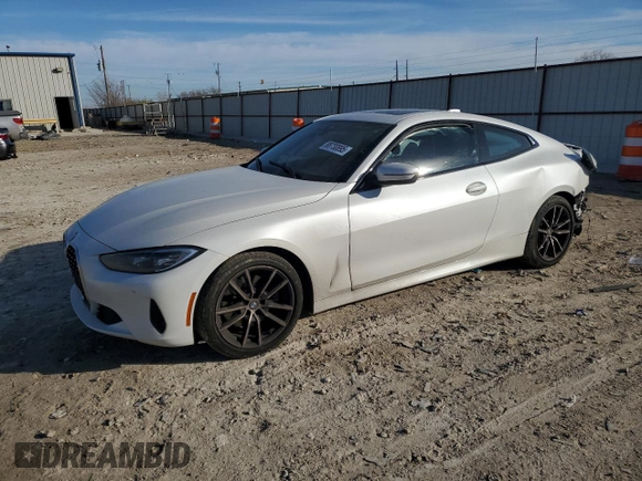2023 BMW 4 Series 430i с VIN WBA53AP05PCM02174, выставлен на аукционе Copart как лот 88730895 с пробегом Не указан миль и Списание • Salvage title. История ставок и продаж доступна на DreamBid. Изображение 1.