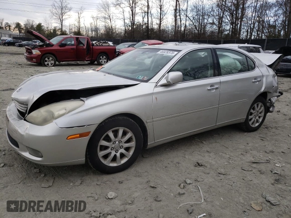 2003 Lexus ES 300 with VIN JTHBF30G030137254, listed as a Copart auction lot 46828375 with 228,627 mi miles and Salvage Title. Bid and sale history available at DreamBid. Image 1.