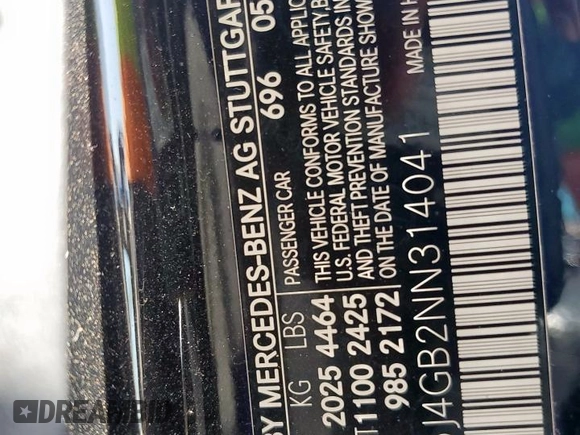 2022 Mercedes-Benz CLA 250 z VIN W1K5J4GB2NN314041, wystawiony jako Copart lot #52886425 z przebiegiem 32 535 mil mil oraz Szkoda całkowita • Salvage title. Historia ofert i sprzedaży dostępna na DreamBid. Obrazek 12.