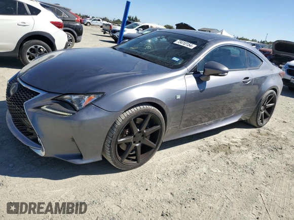 2015 Lexus RC 350 F Sport z VIN JTHHE5BC8F5003098, wystawiony jako Copart lot #73410154 z przebiegiem 55 268 mil mil oraz Szkoda całkowita • Salvage title. Historia ofert i sprzedaży dostępna na DreamBid. Obrazek 1.