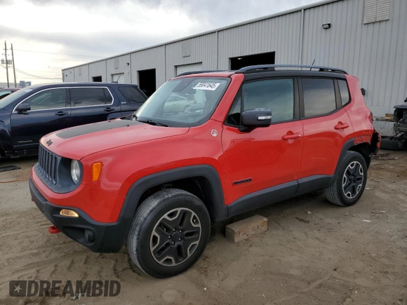 2015 Jeep Renegade Trailhawk z VIN ZACCJBCT4FPC44359, wystawiony jako Copart lot #59041645 z przebiegiem 141 318 mil mil oraz Nie do naprawy • Non repairable. Historia ofert i sprzedaży dostępna na DreamBid. Obrazek 1.