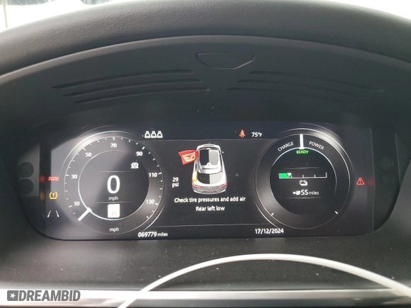 2019 Jaguar I-PACE HSE with VIN SADHD2S15K1F61713, listed as a Copart auction lot 85272054 with 69779 miles and Salvage Title. Bid and sale history available at carsss.com. Image 9.