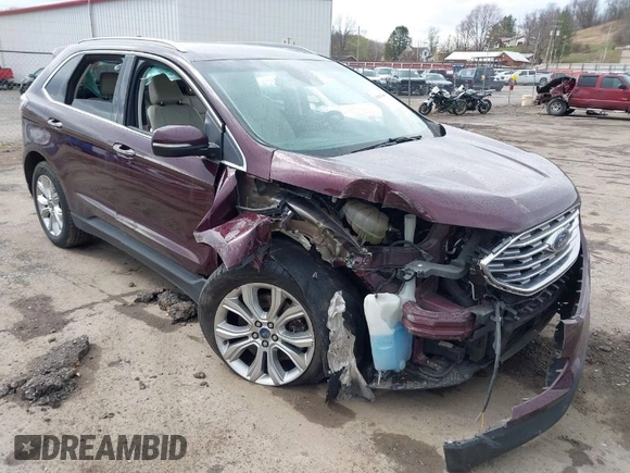 2020 Ford Edge Titanium with VIN 2FMPK4K90LBA26169, listed as a IAAI auction lot 41848710 with 86,987 mi miles. Bid and sale history available at carsss.com. Image 1.