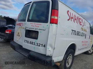 2008 Chevrolet Express Cargo Van with VIN 1GCGG25C381100754, listed as a IAAI auction lot 41739374 with 149,448 mi miles. Bid and sale history available at carsss.com. Image 6.