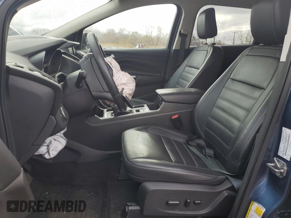 2018 Ford Escape Titanium with VIN 1FMCU0J91JUC57933, listed as a Copart auction lot 53152635 with 47,244 mi miles and Salvage title. Bid and sale history available at DreamBid. Image 7.